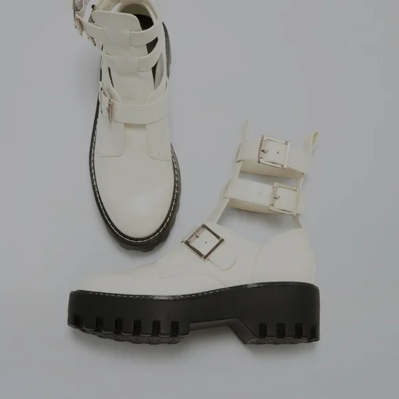 Shoe dazzle size 8 booties in white - Picture 5 of 12